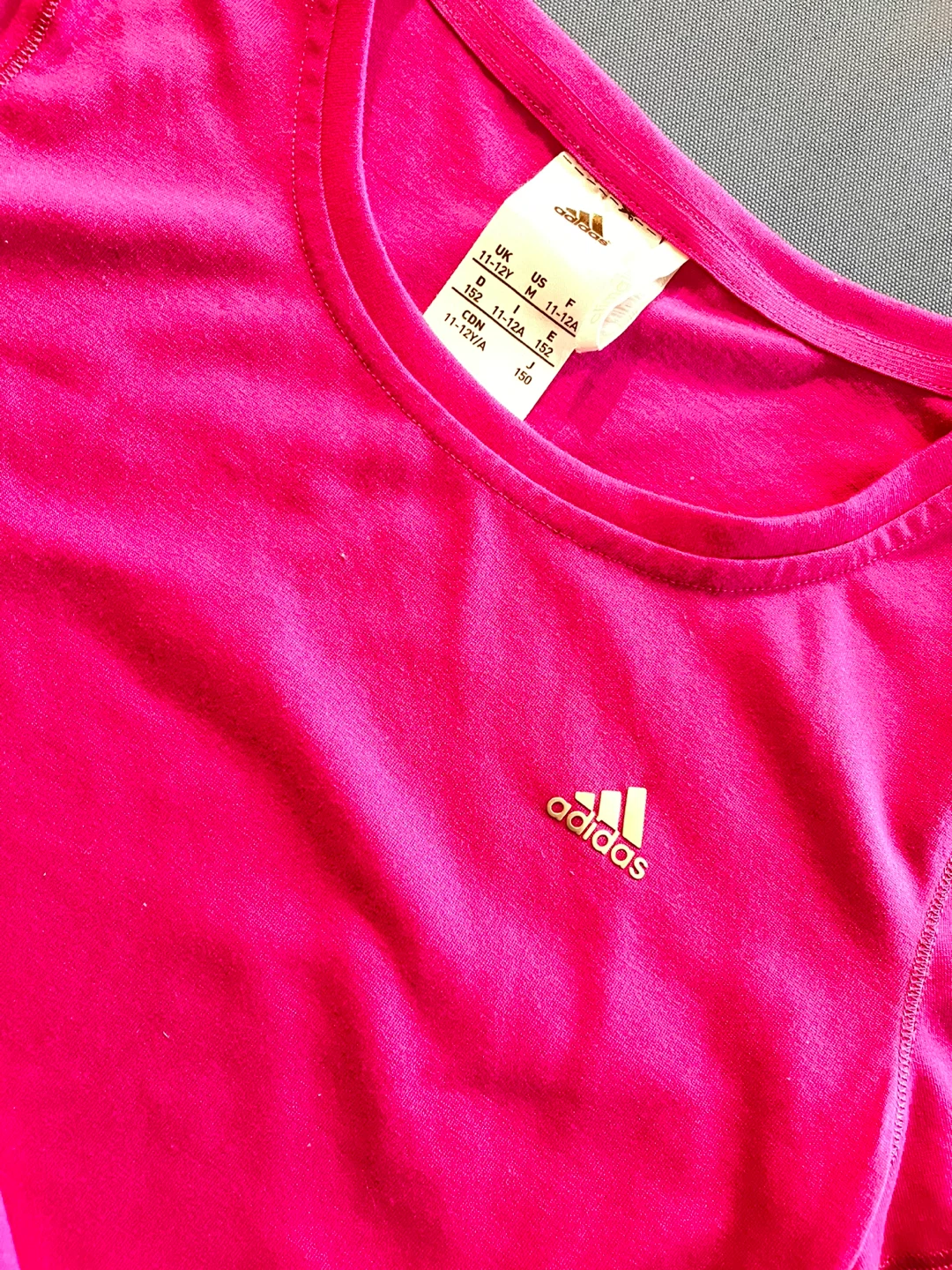 Adidas Pink T-Shirt Size 11-12Y