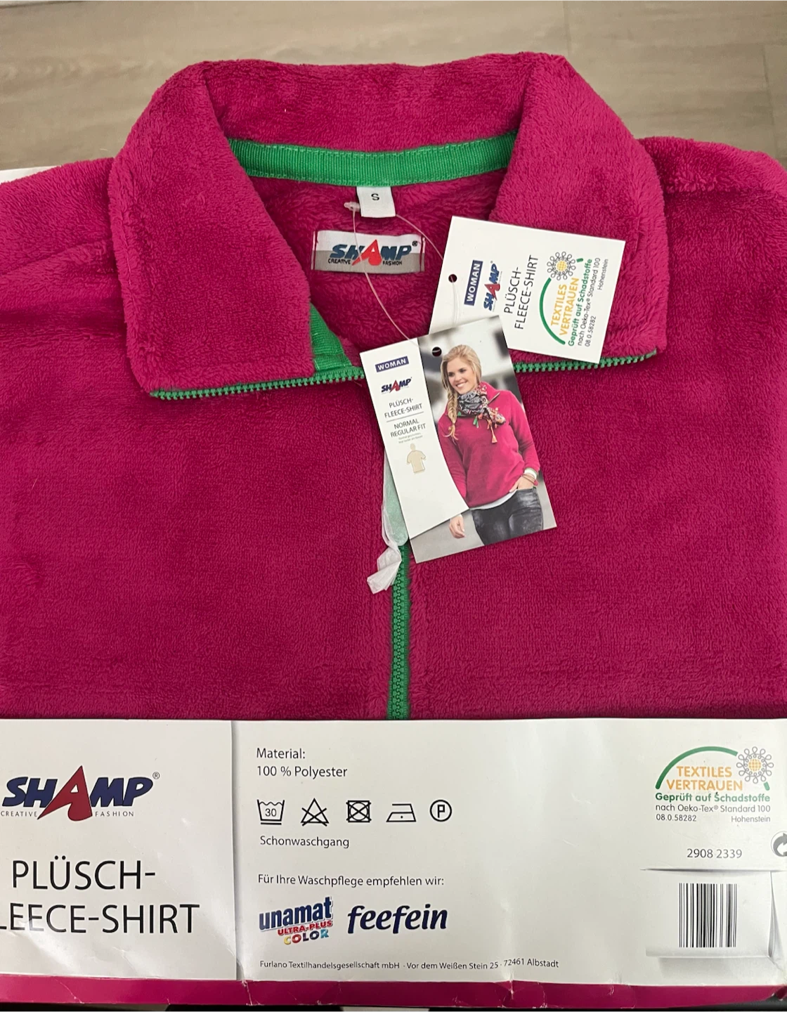 SHAMP Women's Fleece Shirt Size S - photo 2