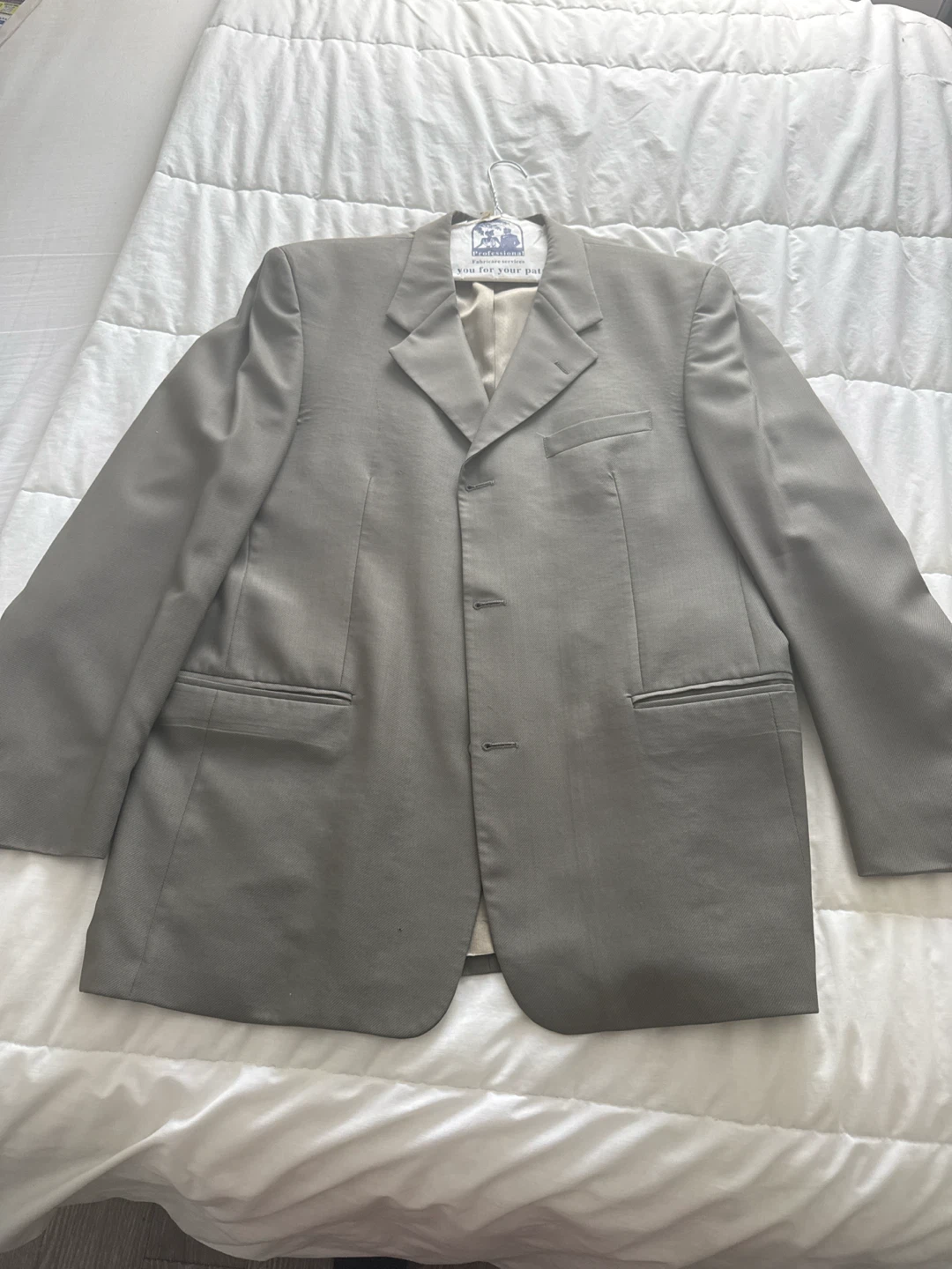 Mario Reda Men's Grey Wool Suit Jacket 42R