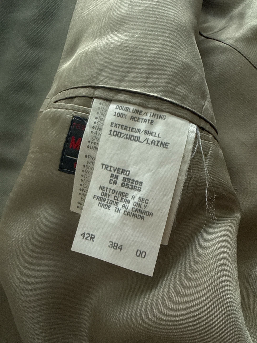 Mario Reda Men's Grey Wool Suit Jacket 42R - photo 3
