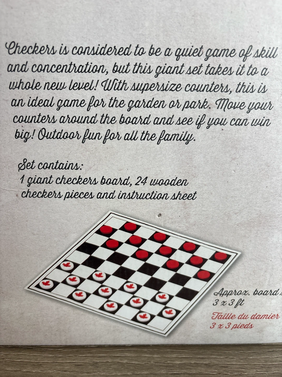 Giant Checkers Game Set - photo 2
