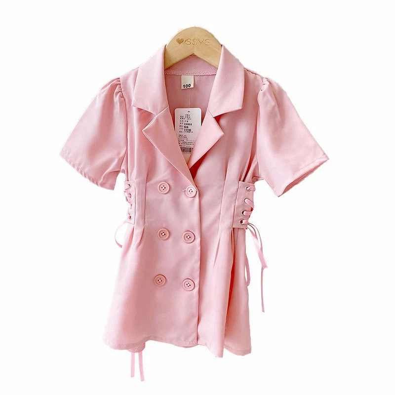 Children's Blazer Dress with Lace-Up Detail - photo 5