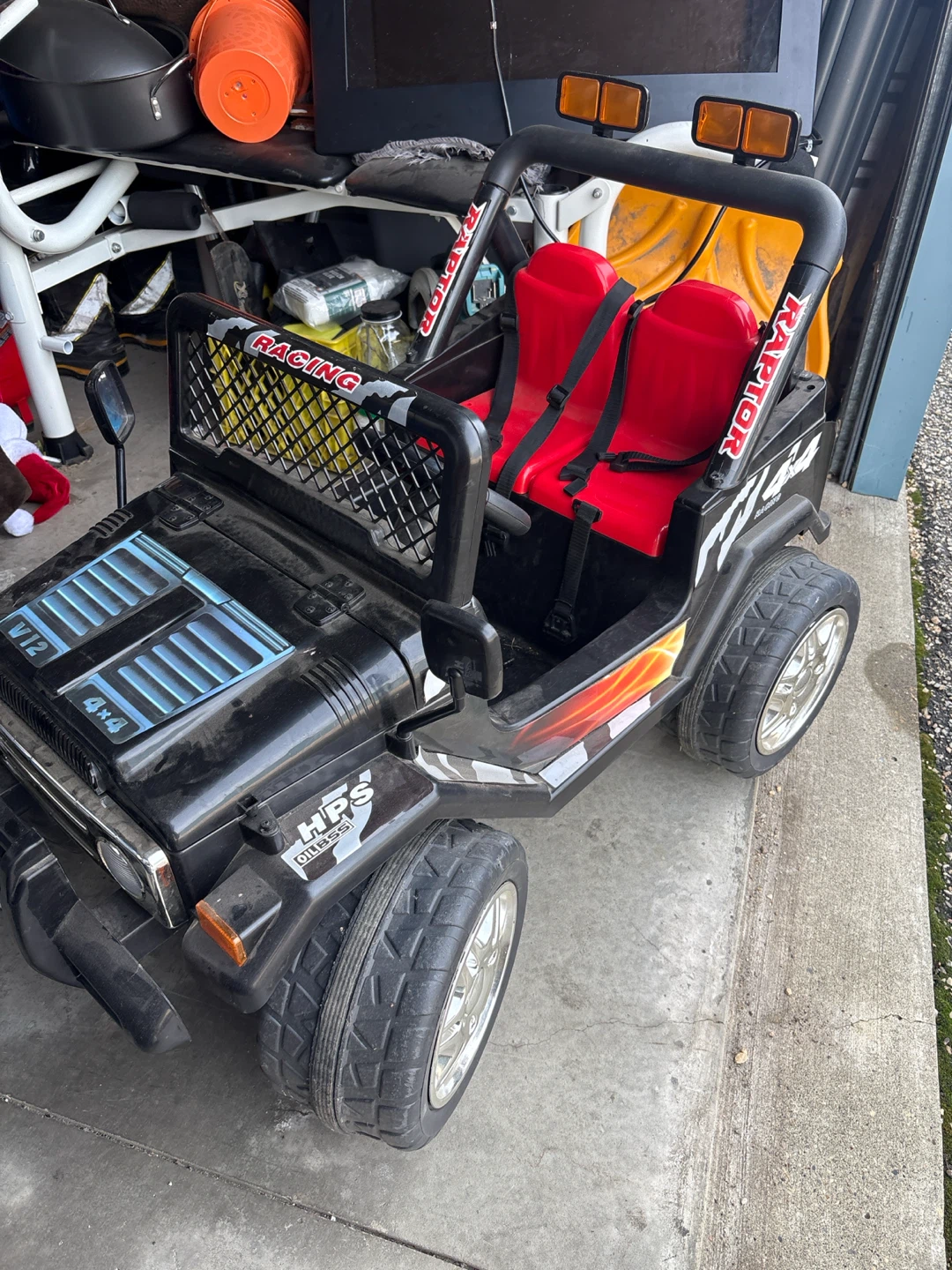 Black Raptor 4x4 Ride-On Toy Car - photo 3