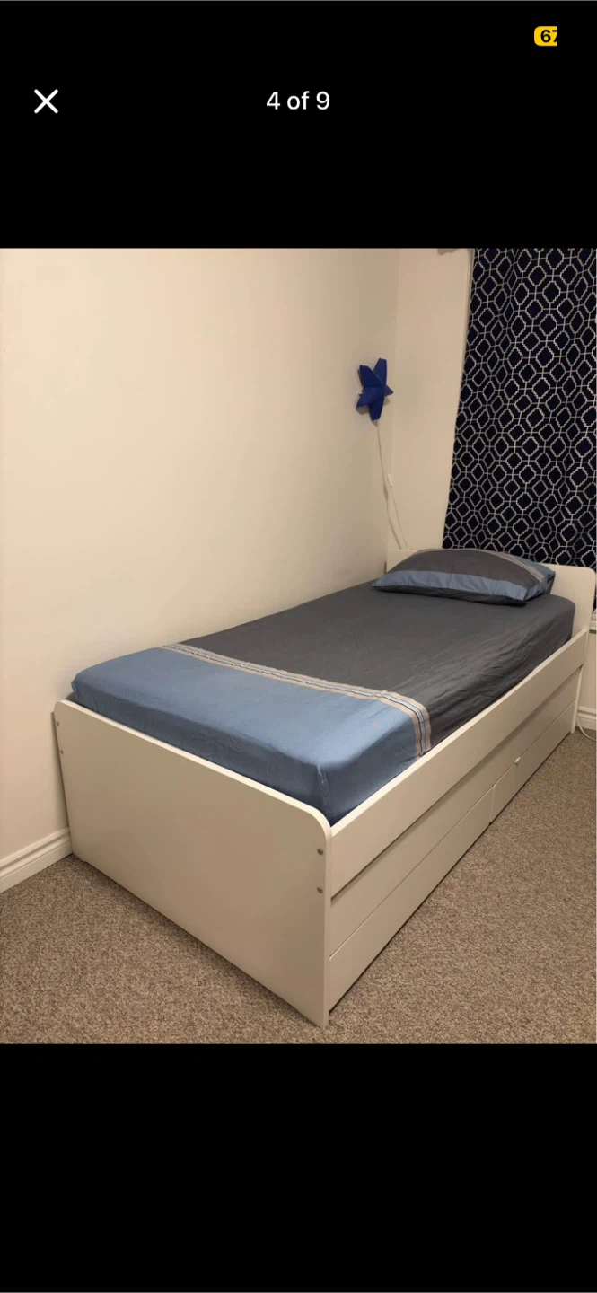 IKEA SLAKT Twin bed, pull out bed, drawers - Twin Trundle - photo 3