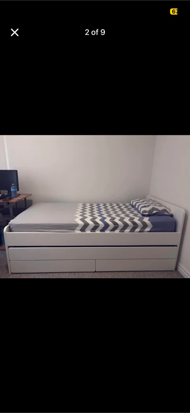 IKEA SLAKT Twin bed, pull out bed, drawers - Twin Trundle - photo 5