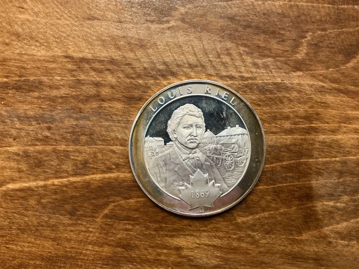 Rare Louis Riel History of Canada 1869 Commemorative Medallion