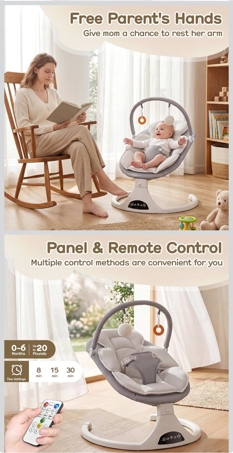 Baby Rocking Chair with Remote Control - photo 2