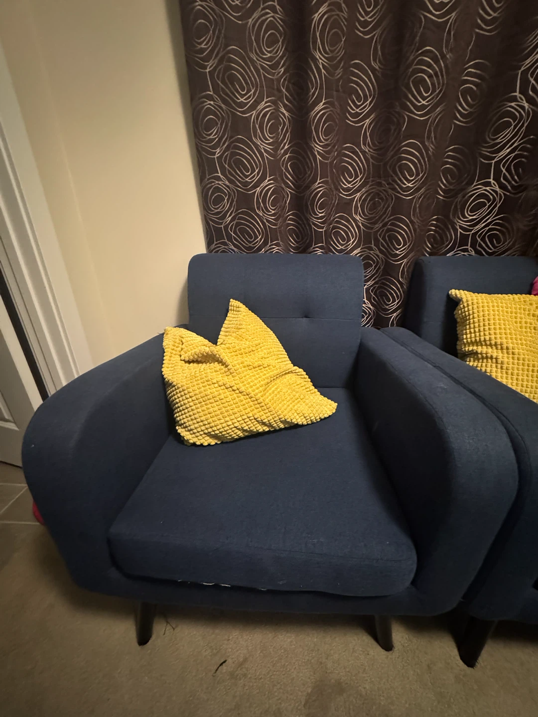Navy Blue Accent Chair