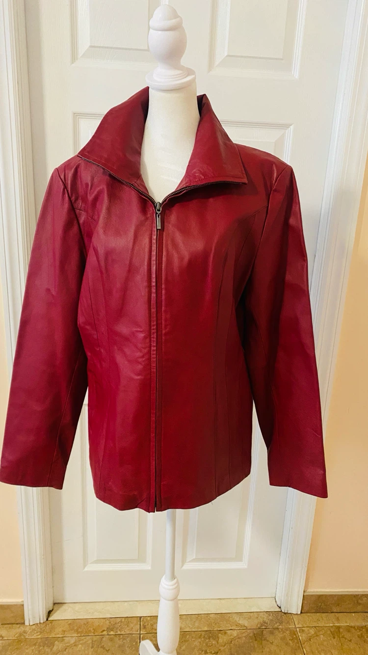 Ladies east 5th genuine leather jacket size large