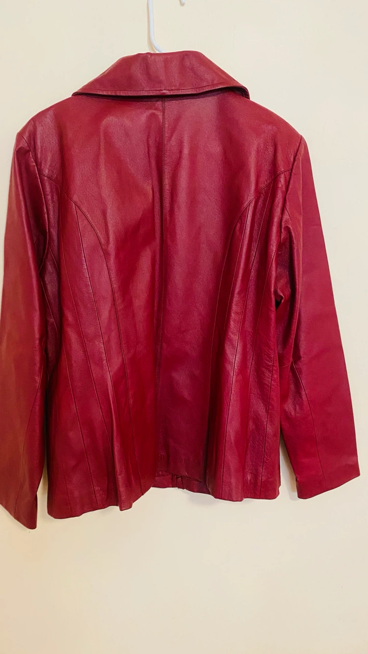 Ladies east 5th genuine leather jacket size large - photo 4