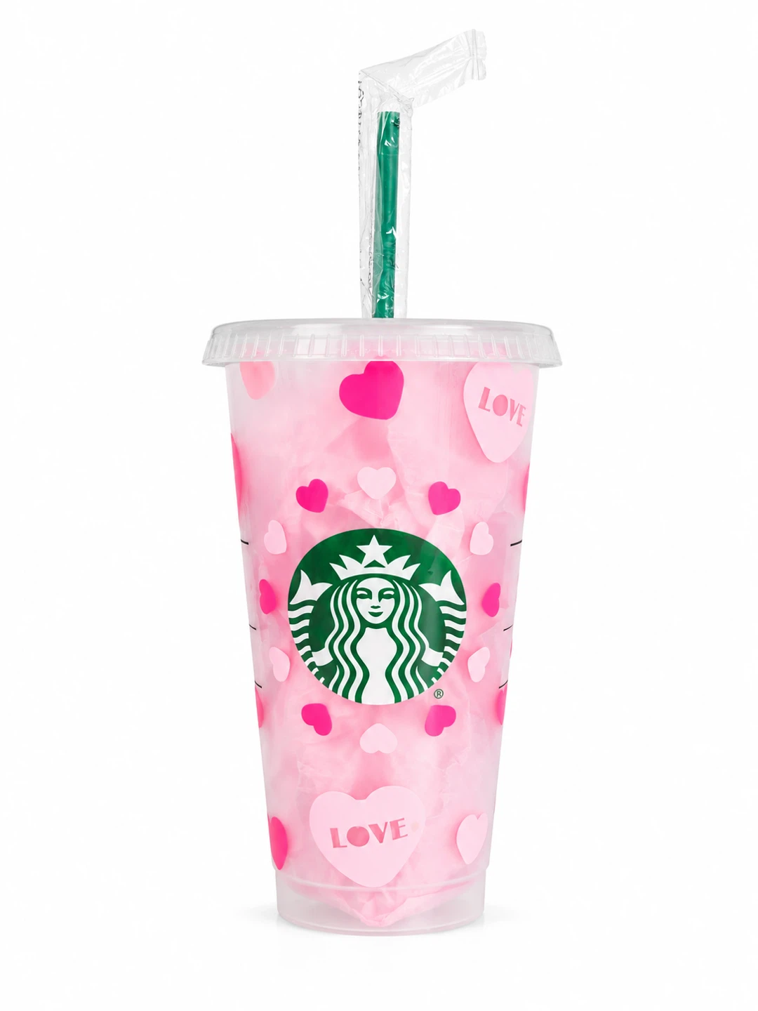 Starbucks Valentine's Reusable Cold Cup Tumbler with Straw