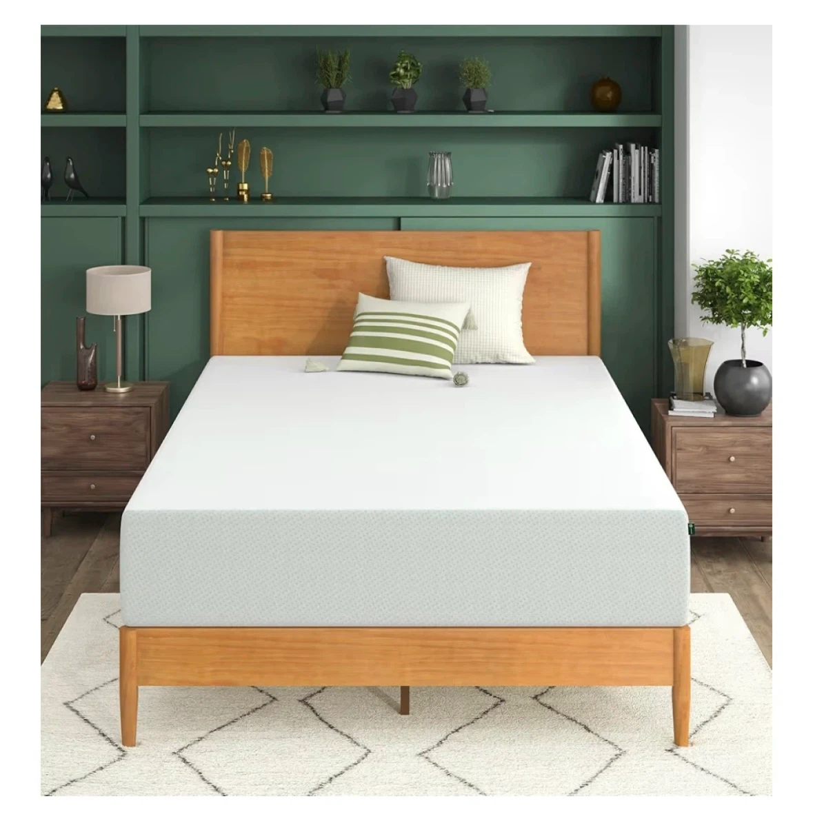 Zinus 12 Inch Mattress + HIFIT Bed Frame Queen Size - photo 2