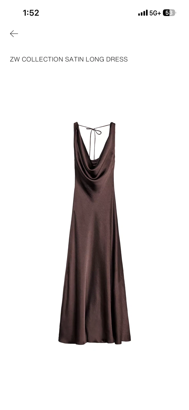 Zara Satin Long Dress