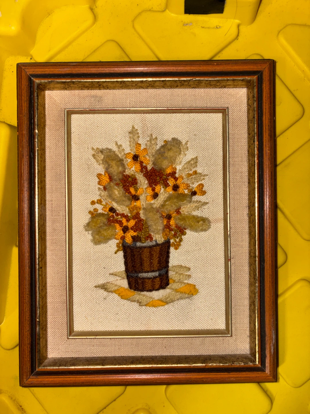 Framed Embroidery Art - Floral Arrangement - photo 4