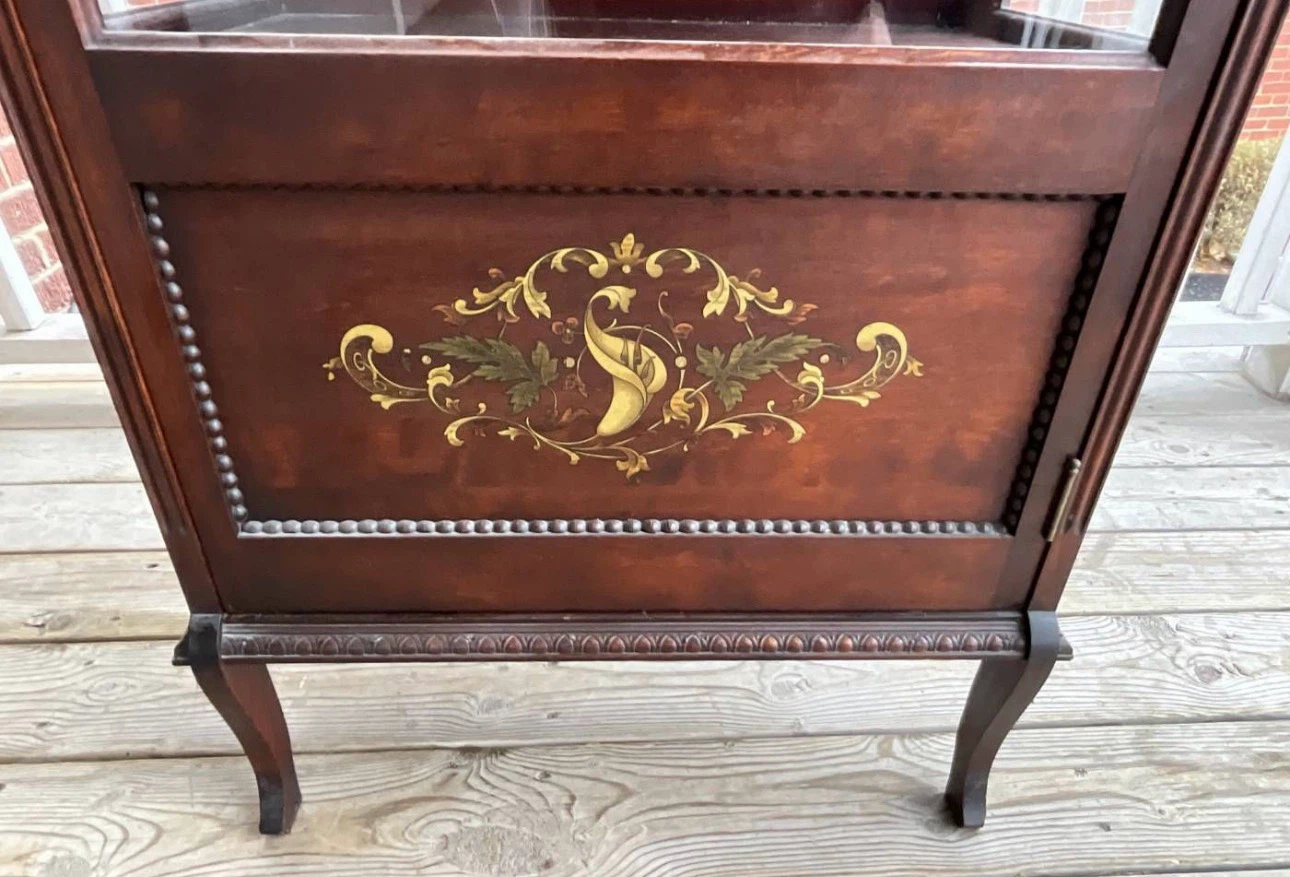 Antique Display Cabinet with Glass Doors - photo 2