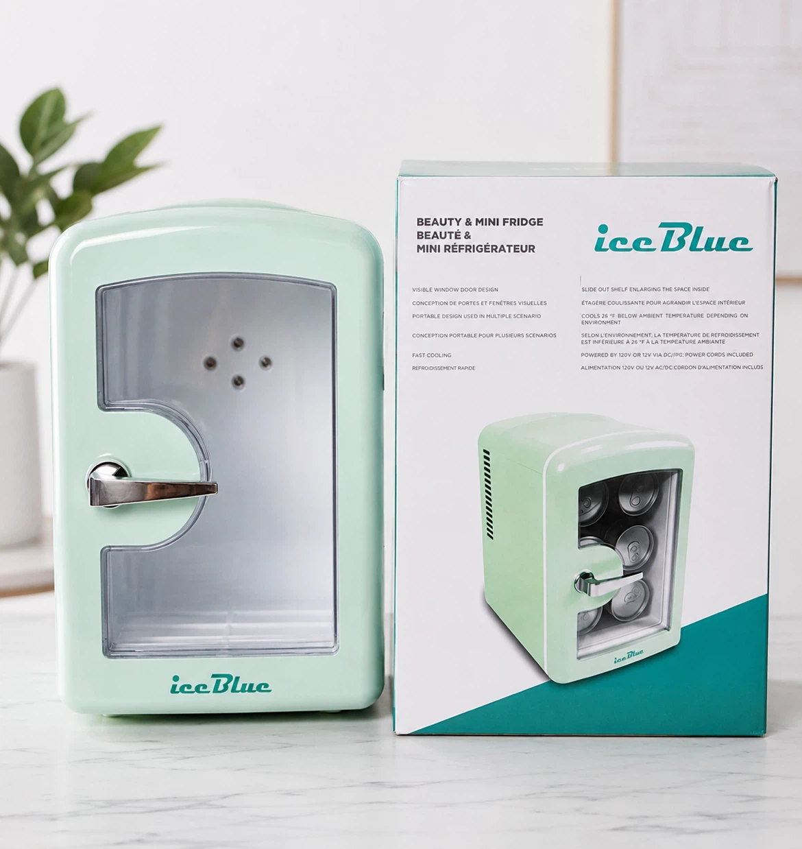 Ice Blue Mini Fridge