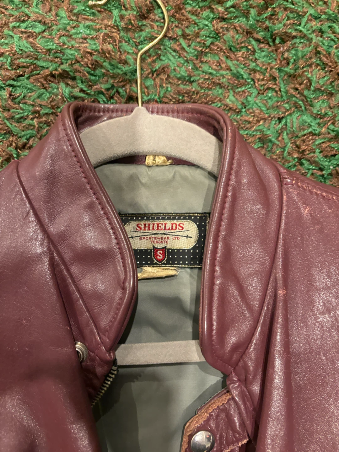 1960’s real motorcycle red leather jacket - photo 3