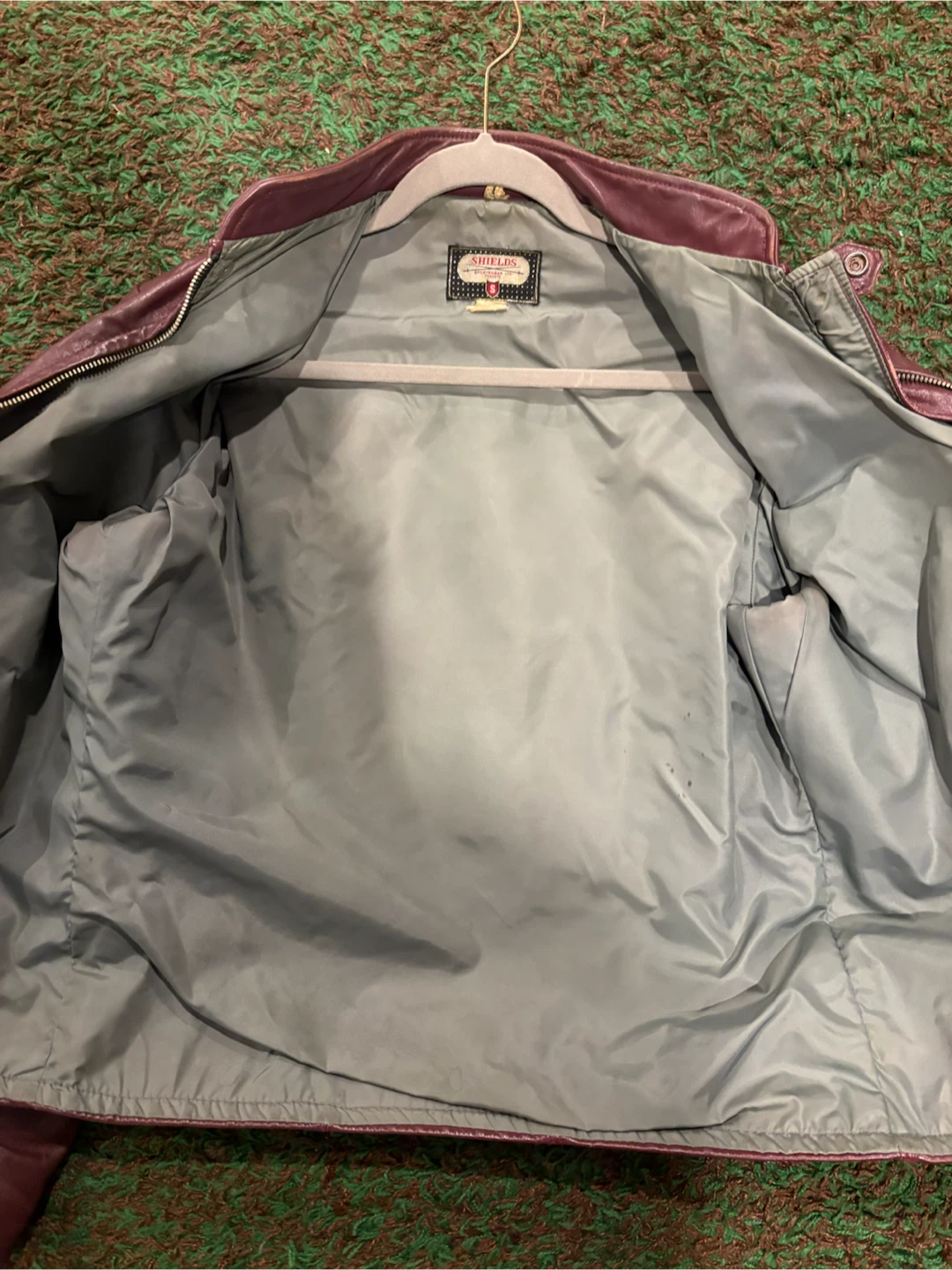 1960’s real motorcycle red leather jacket - photo 4