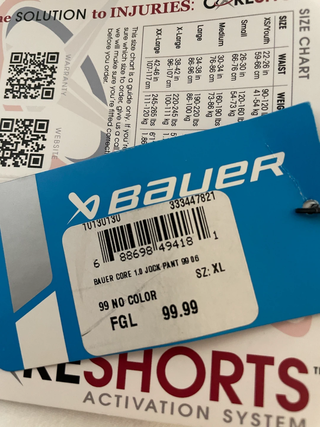 Bauer Core 1.0 Jock Pants XL - photo 5