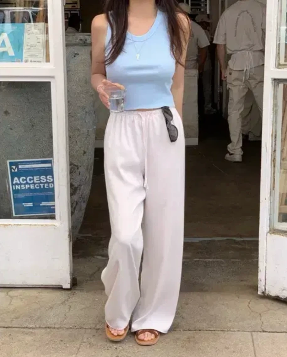 Korean style cropped sleeveless top - photo 2