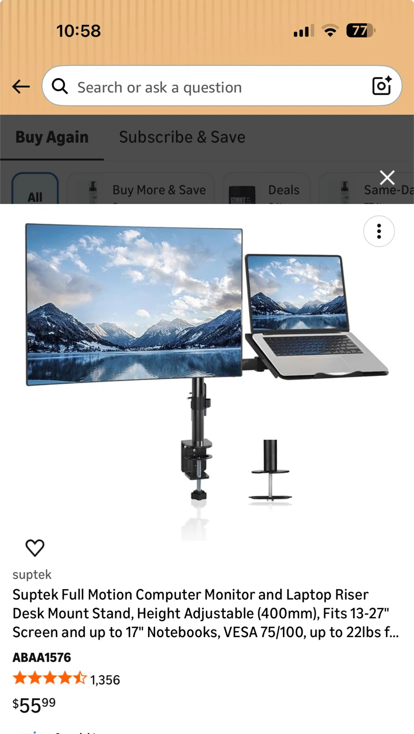 Monitor and Laptop Mount Stand - photo 2