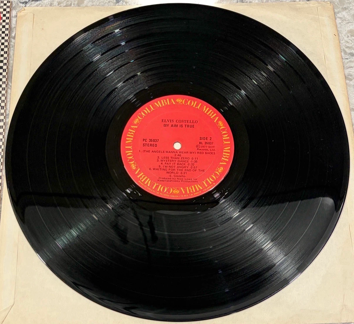 Elvis Costello My Aim Is True LP Original Can Press PC 35037 - photo 4
