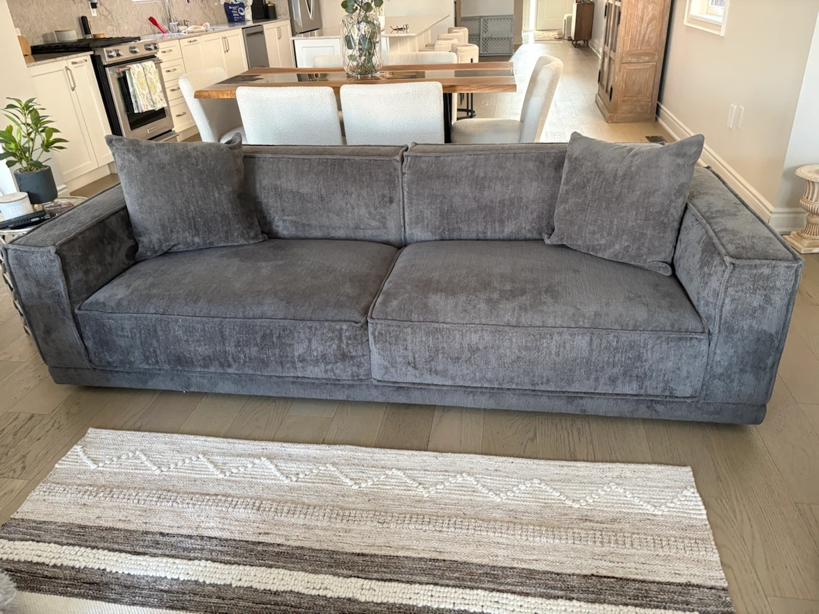 Grey Sofa with Cushions
