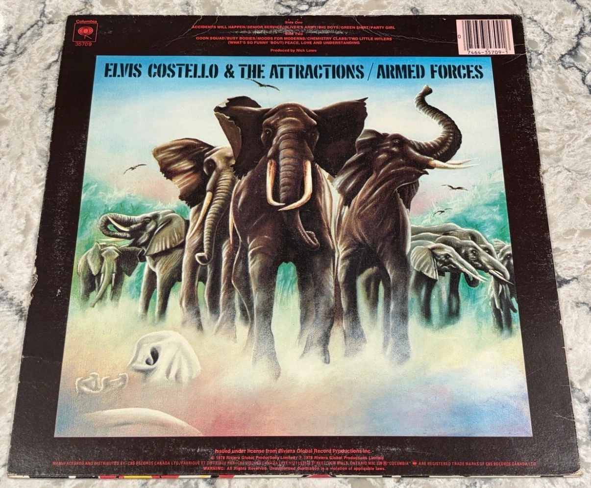 Elvis Costello Armed Forces Vinyl (1979)(JC 35709)Second copy