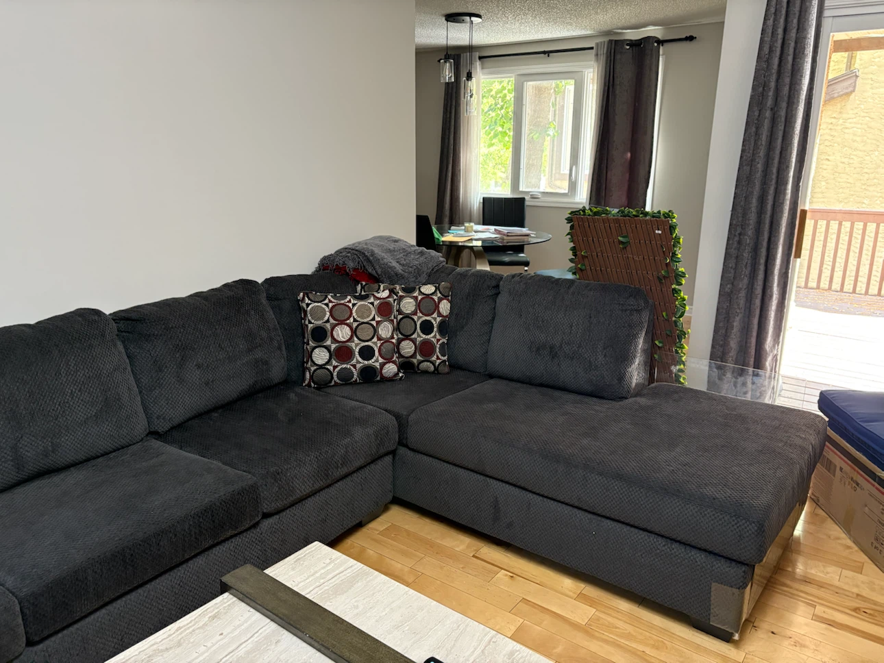 Dark Grey Sectional Sofa - photo 2