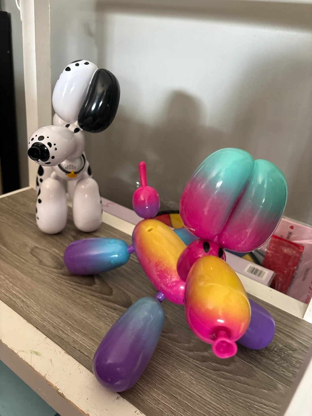 2 Squeakee Balloon Dog Toy - Dalmatian and Rainbow - photo 3
