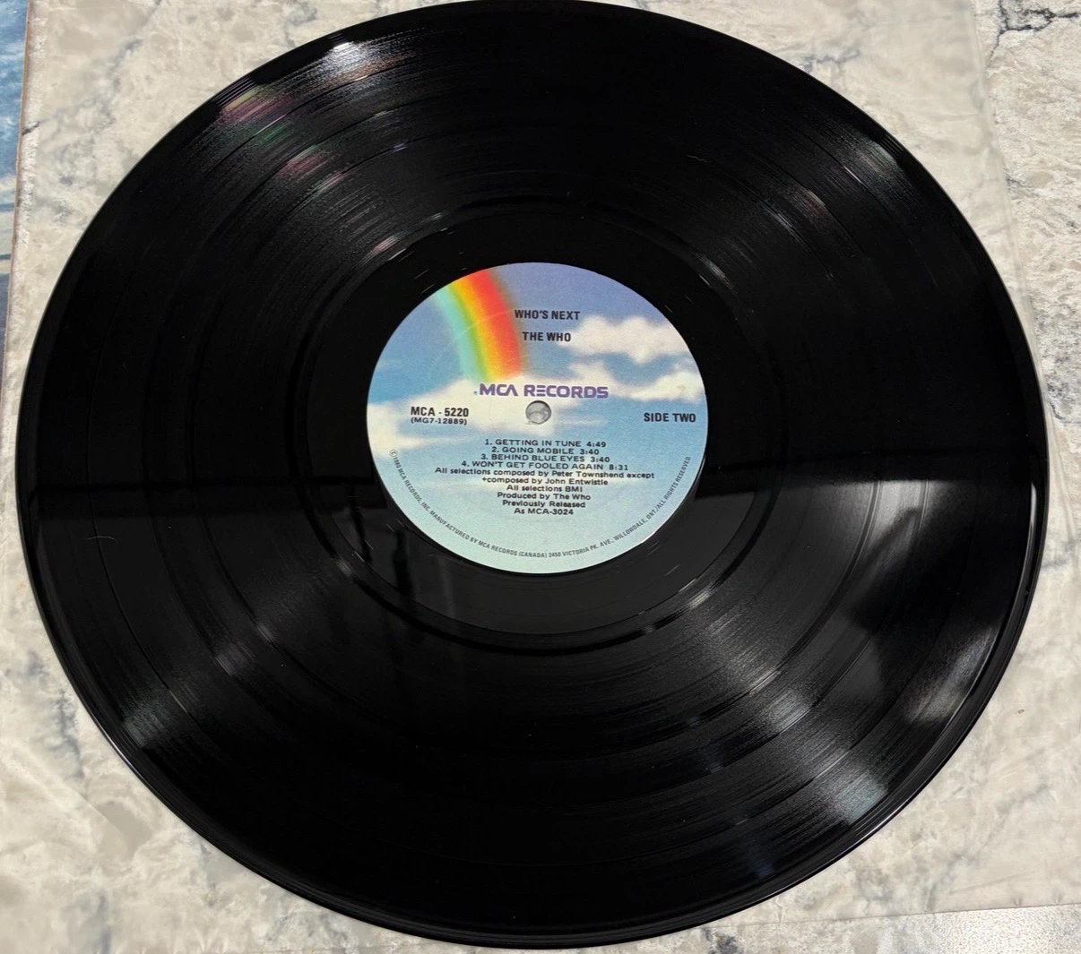 The Who Who’s Next LP | 🇨🇦 Masterphile (MCA-5220)(MG7-12888) - photo 5
