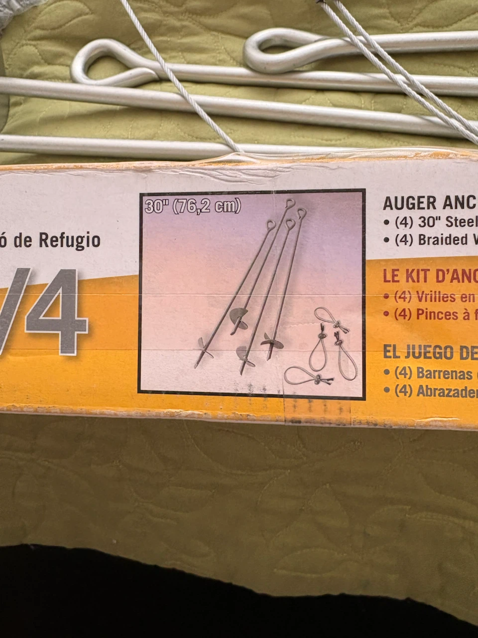 ShelterLogic Shelter Auger 30/4 Anchoring System - photo 2