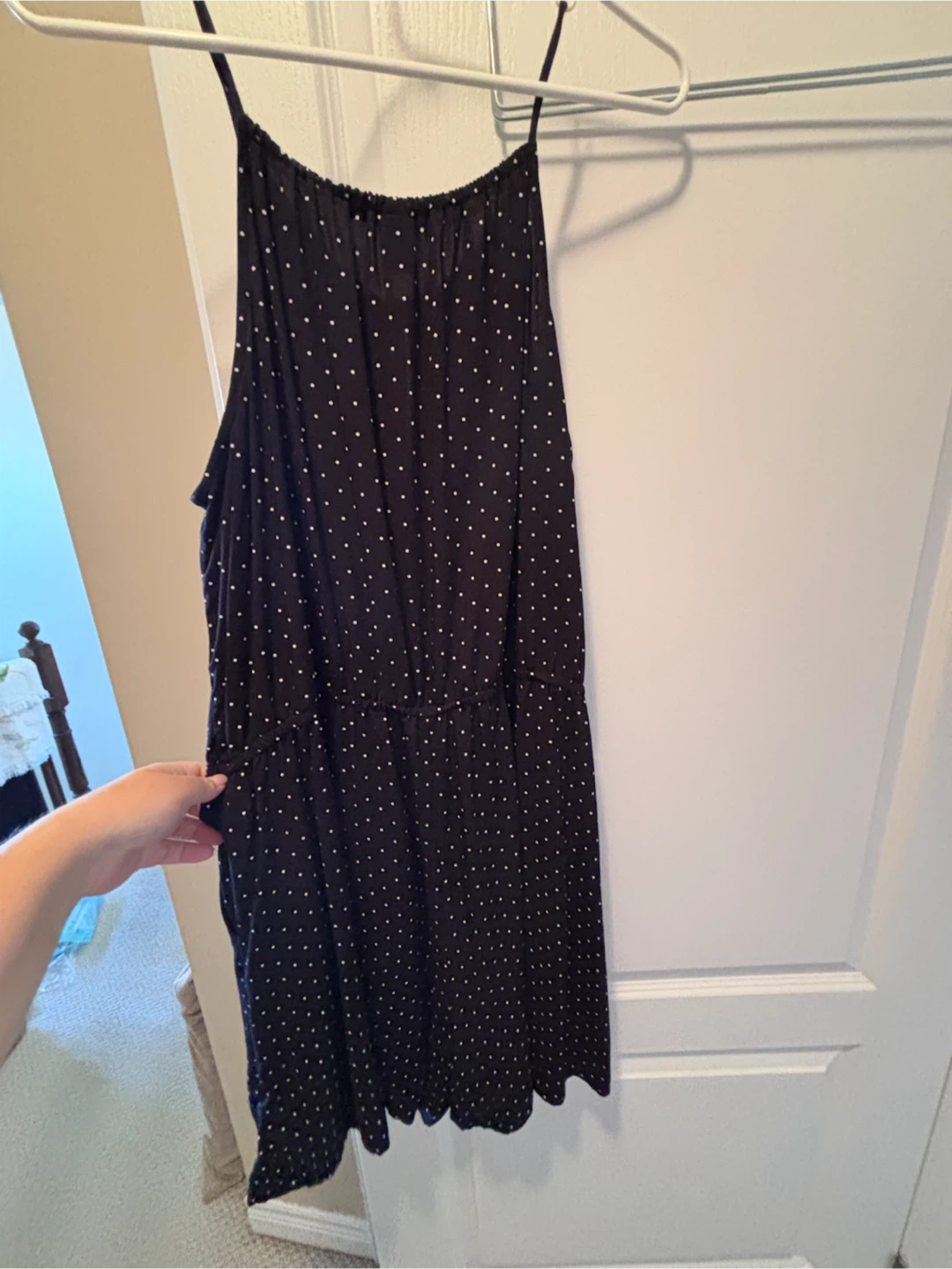 Old Navy Navy Polka Dot Romper - photo 2