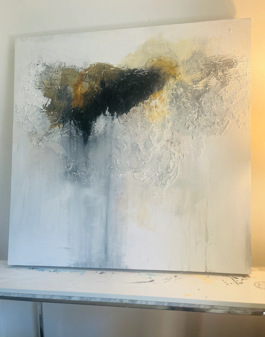 Original Oil Abstract - 40” x 40” - photo 3