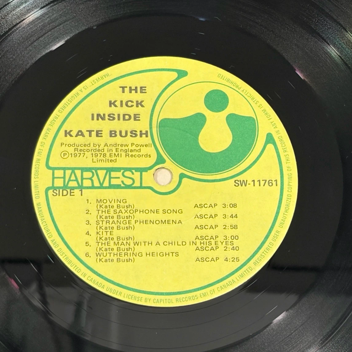 Kate Bush – The Kick Inside Record 1978 (SW-11761) 🇨🇦 Pressing - photo 5
