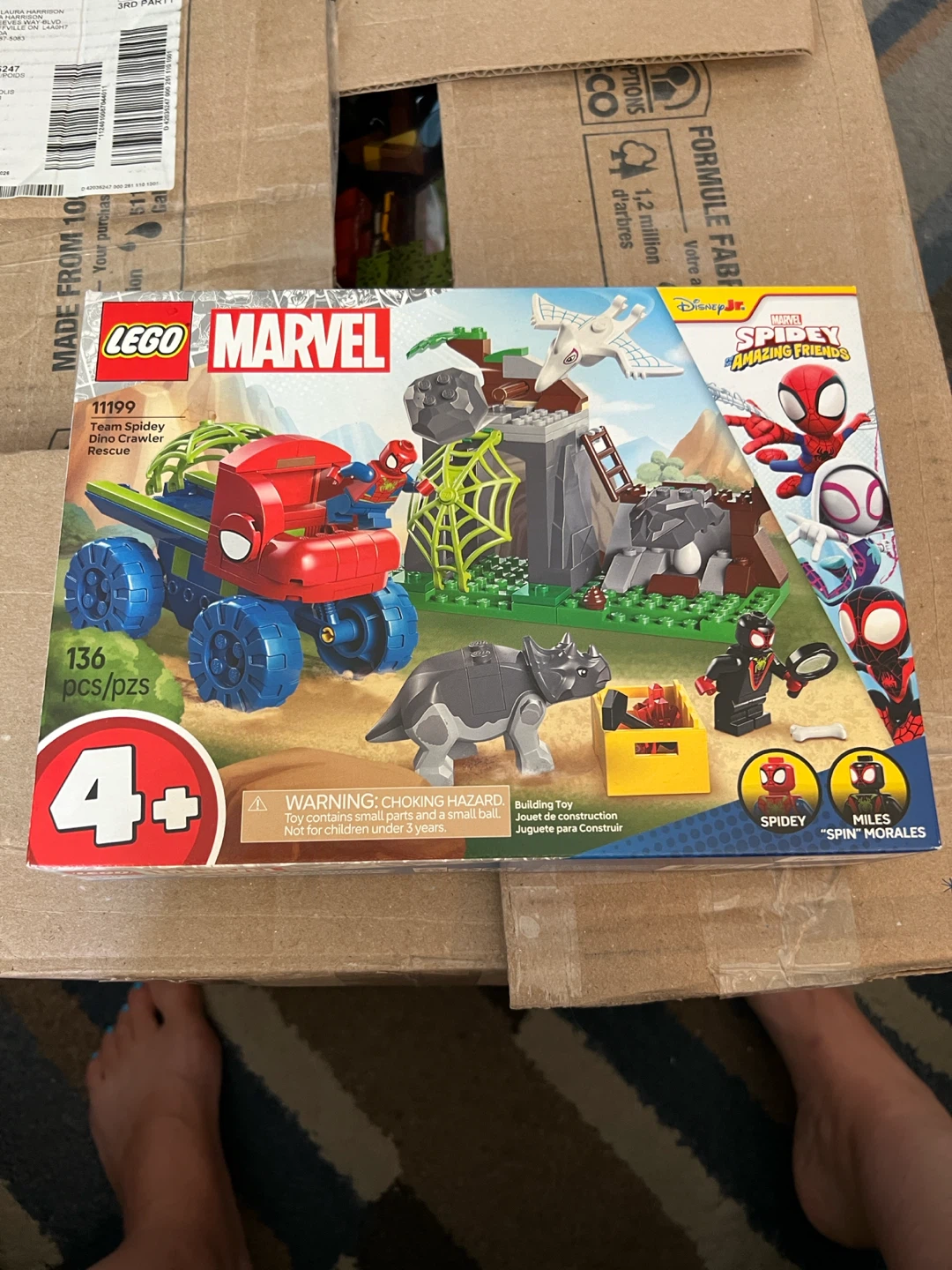LEGO Marvel Team Spidey Dino Crawler Rescue 11199 Set