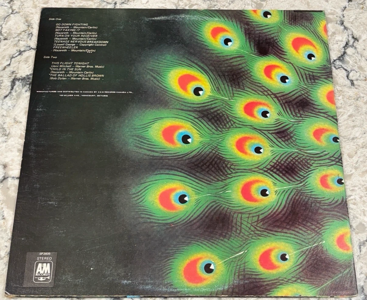 Nazareth Loud ’N’ Proud Record 1973 A&M 🇨🇦 Press (SP-3609) - photo 2