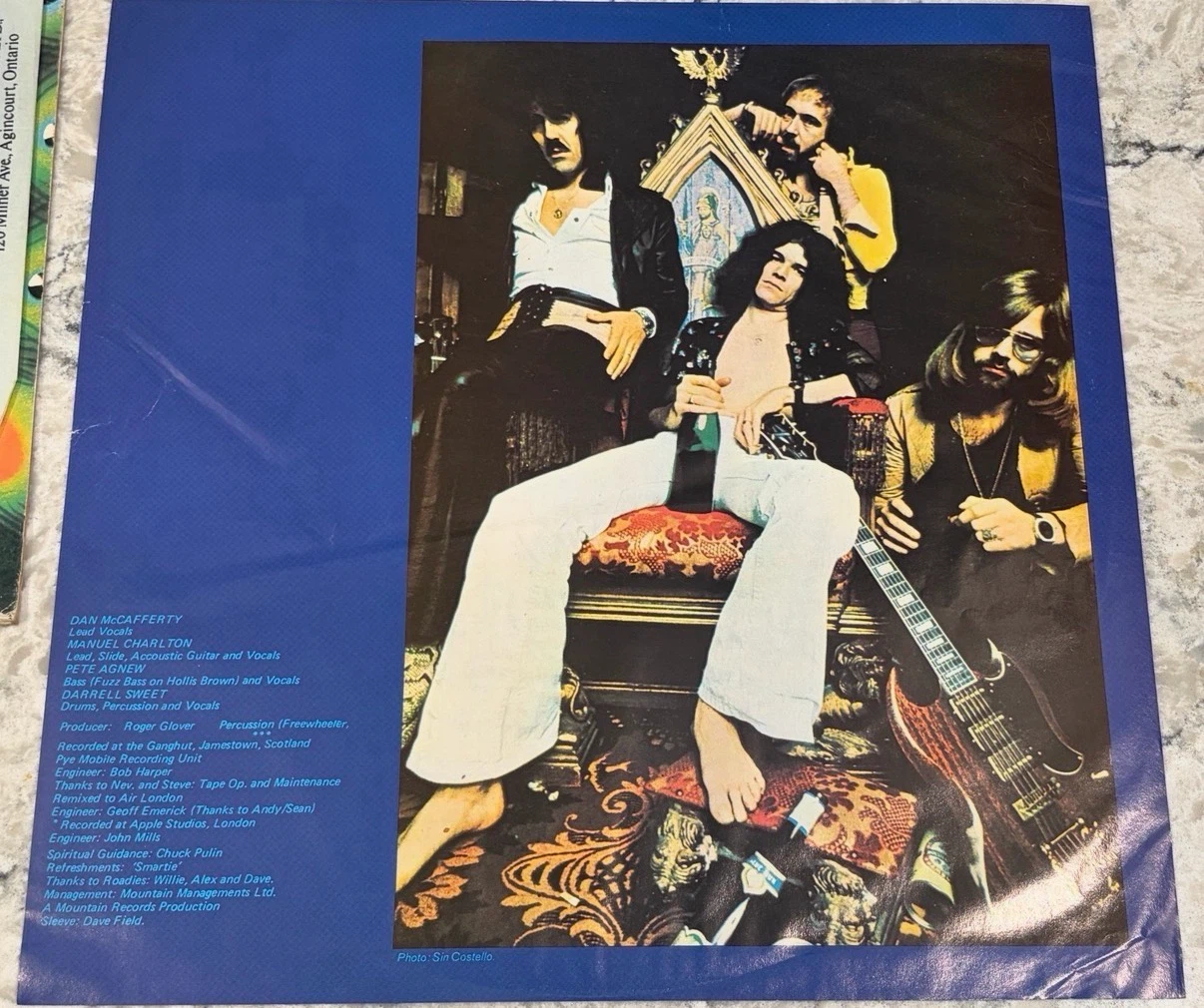 Nazareth Loud ’N’ Proud Record 1973 A&M 🇨🇦 Press (SP-3609) - photo 3