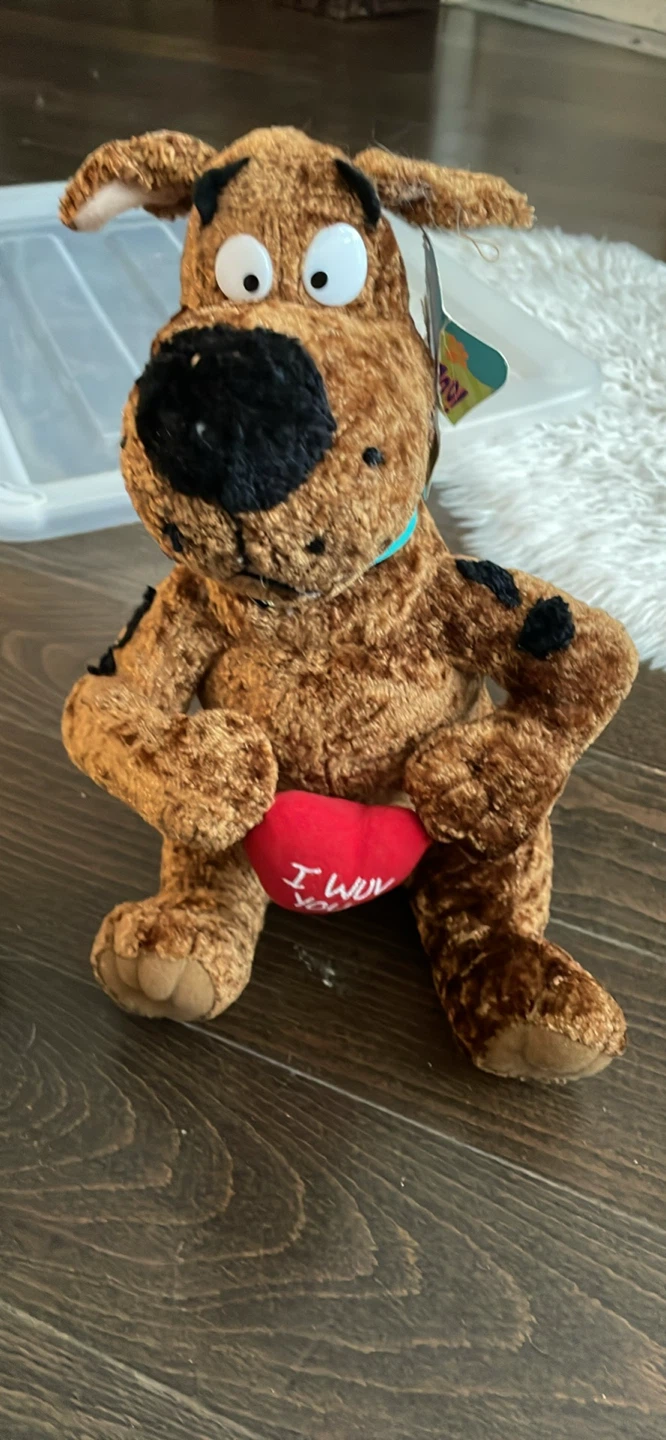 Scooby-Doo Plush Toy with I Love You Heart - photo 2