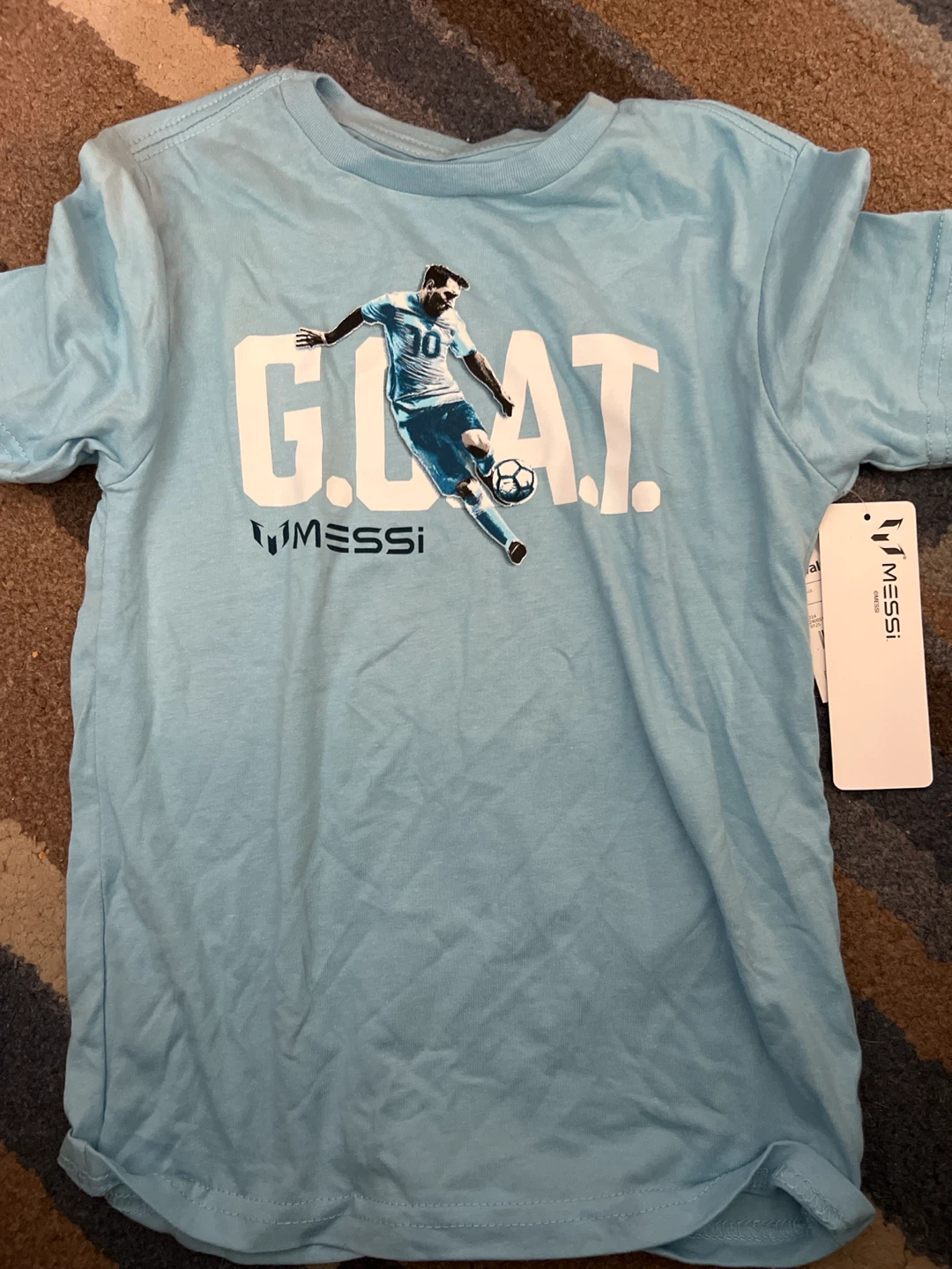 Messi GOAT T-Shirt - Light Blue