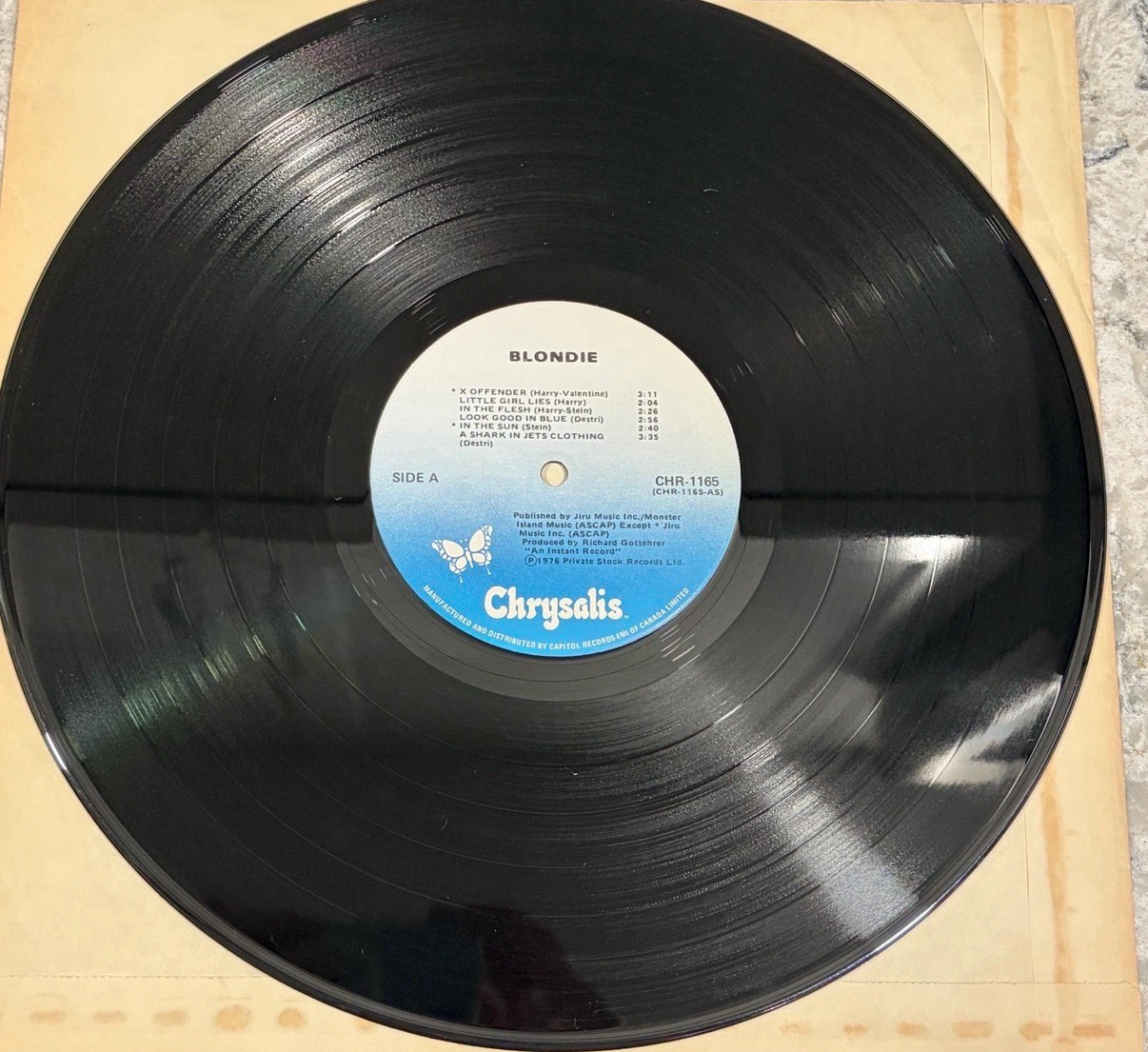 Blondie – Self-Titled Record 1977 (CHR-1165) Chrysalis 🇨🇦 Press - photo 3