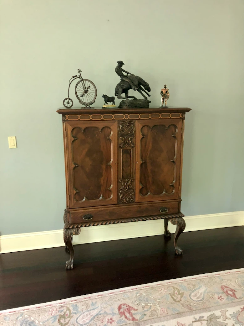 Antique restored China cabinet W44 H58 D16
