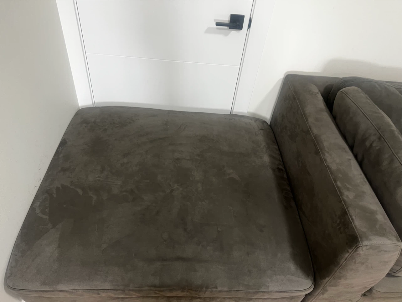 Dark Gray Sectional Sofa with Ottoman - photo 5