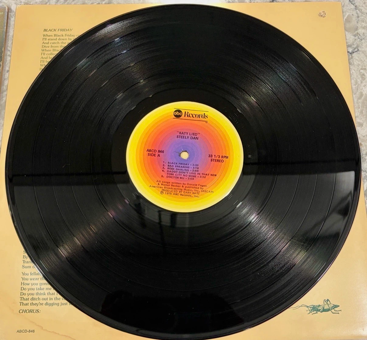 Steely Dan Katy Lied Record 1975 (ABCD-846) ABC Pressing - photo 5