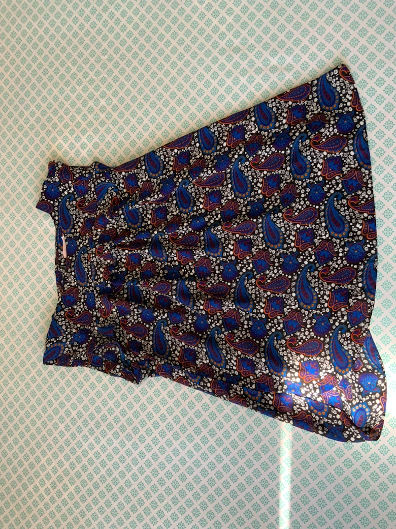 Paisley Print Skirt