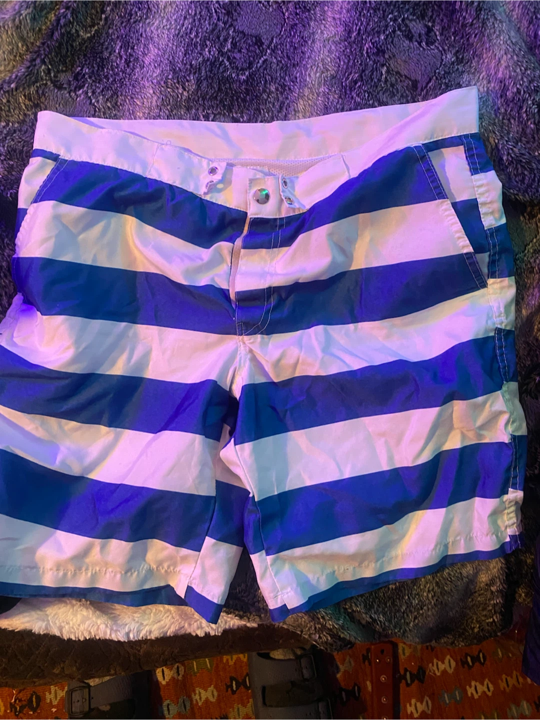 Men's White Performance Shorts with Zipper Pockets - photo 2