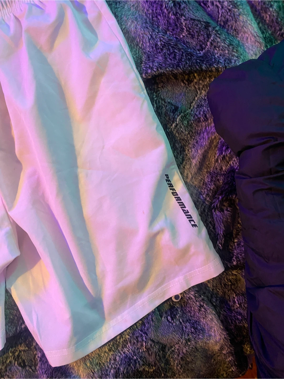 Men's White Performance Shorts with Zipper Pockets - photo 4