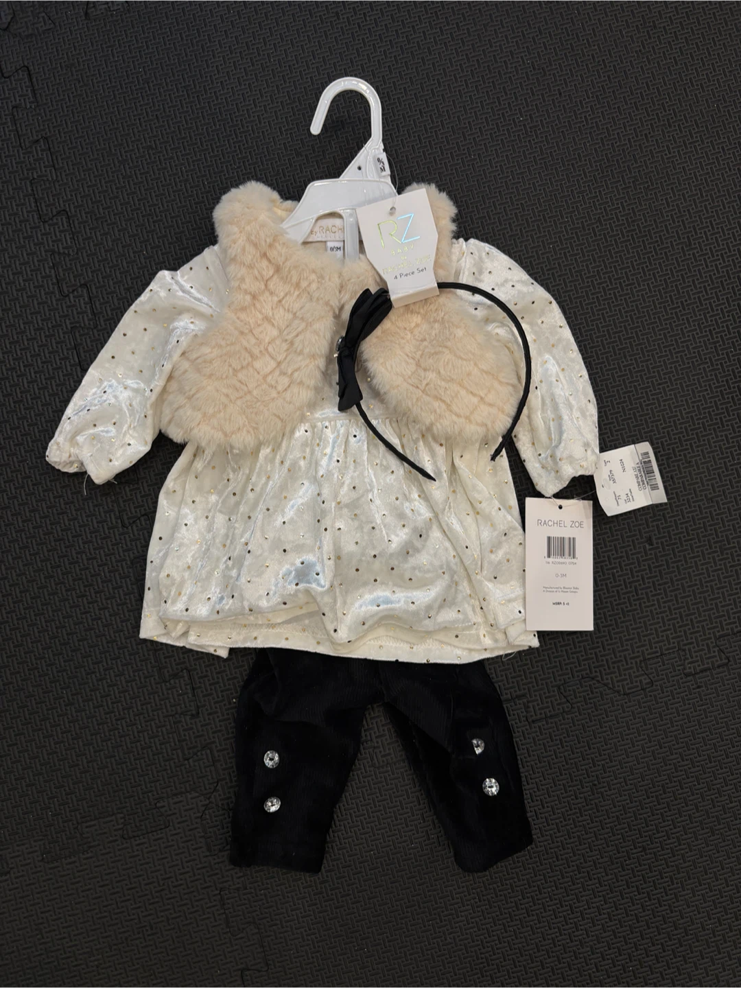Rachel Zoe Baby 4 Piece Set - 0-3M