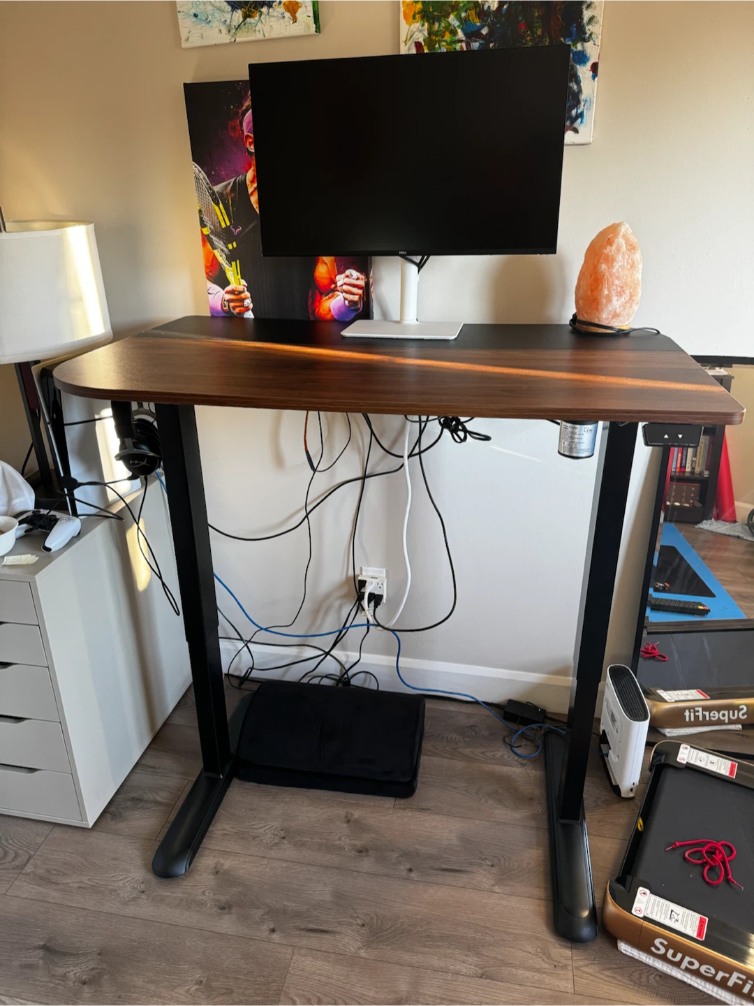 Adjustable Standing Desk - Walnut Top - photo 4