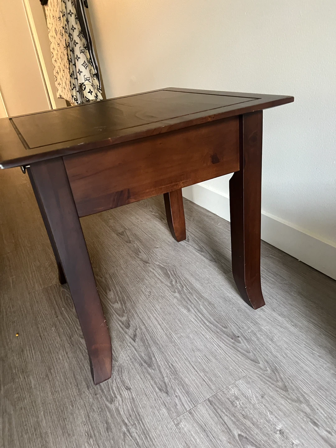 Wooden End Table with Drawer